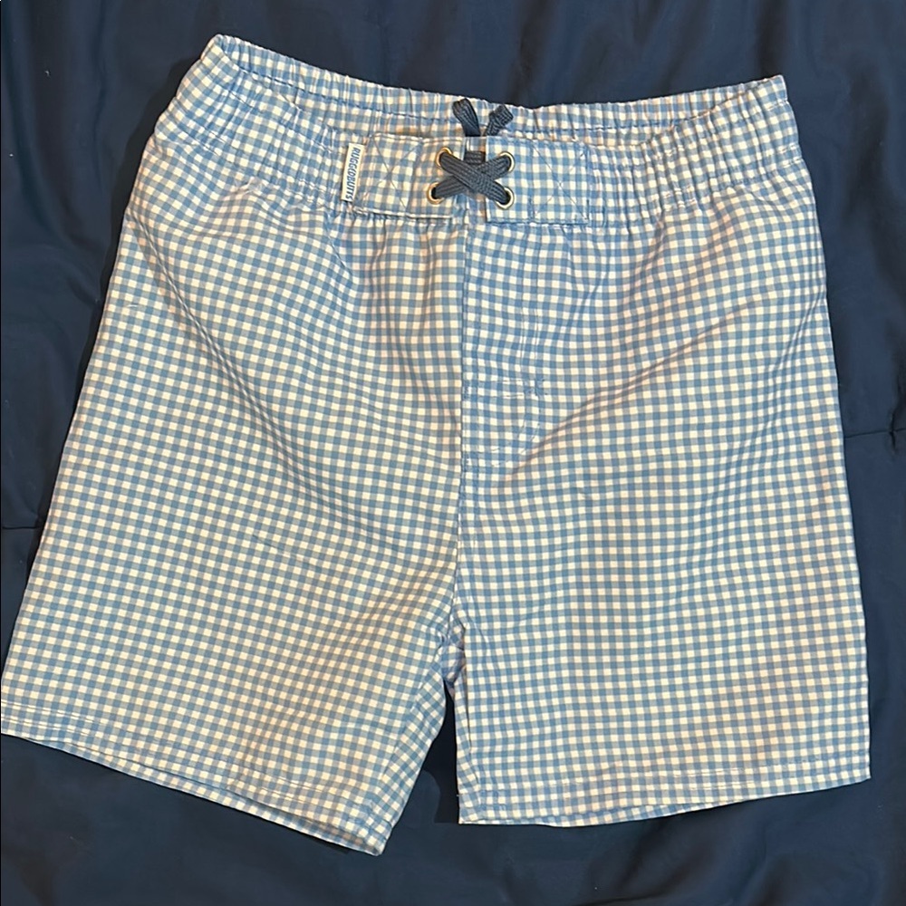 Rufflebutts Gingham Swim Shorts 6T